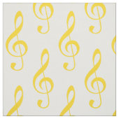 Tissu de Motif Jaune Treble (Échantillon)