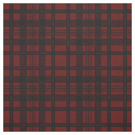 Tissu de Motif noir et rouge foncé (Échantillon)