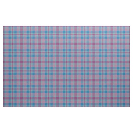 Tissu de motif plaid violet et bleu (Fat Quarter)