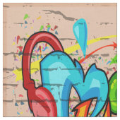 Tissu de mur de graffiti de musique (Fermer)
