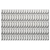 Tissu de musique de clef triple (Fat Quarter)