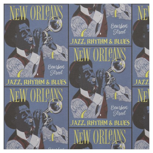 Tissu de musique de la Nouvelle-Orléans (Échantillon)