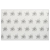 Tissu de nénuphar noir et blanc (Fat Quarter)