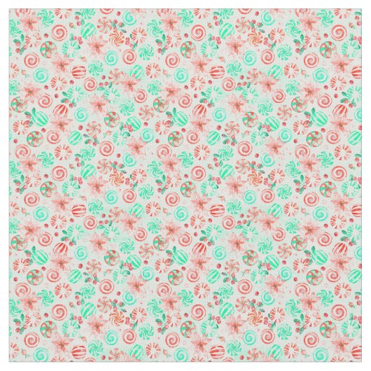 Tissu de Noël de menthe (Fermer)