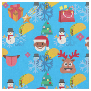 tissu de noël père Noël noir