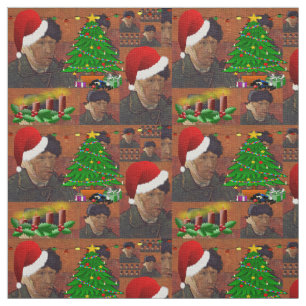 tissu de noël van gogh