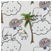 Tissu de palmiers à moutons (Fermer)