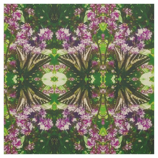 Tissu de papillon jaune Lilac (Échantillon)