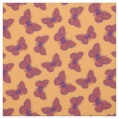 Tissu de papillon orange violet (Échantillon)