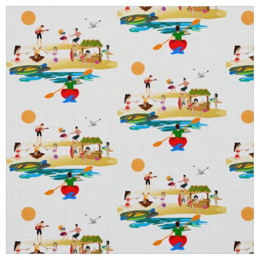 Tissu de partie de plage de kayak (Échantillon)