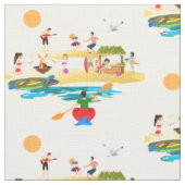 Tissu de partie de plage de kayak (Détail)