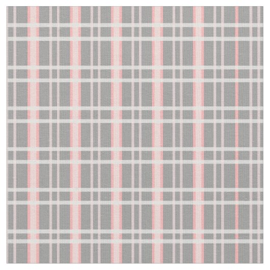 Tissu de plaid rose et gris (Fermer)