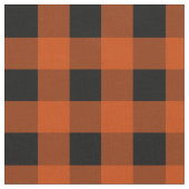 Tissu de plaid sur le bison orange foncé (Fermer)