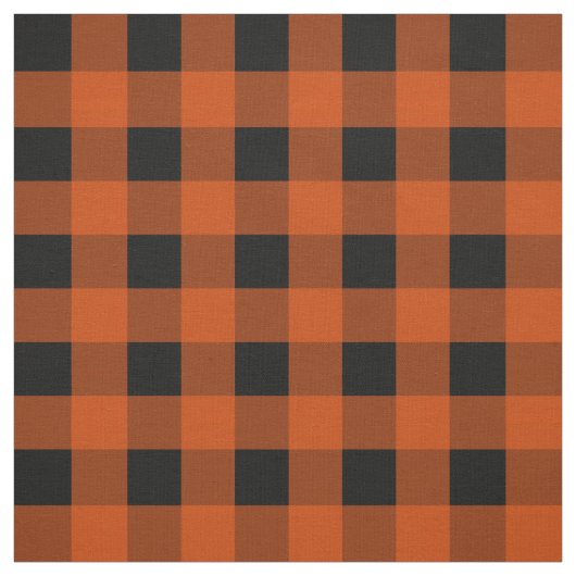 Tissu de plaid sur le bison orange foncé (Échantillon)