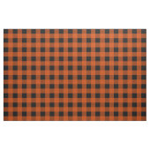 Tissu de plaid sur le bison orange foncé (Fat Quarter)