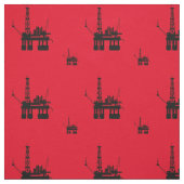Tissu de plate-forme à huile - rouge (Échantillon)