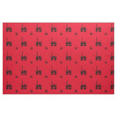 Tissu de plate-forme à huile - rouge (Fat Quarter)