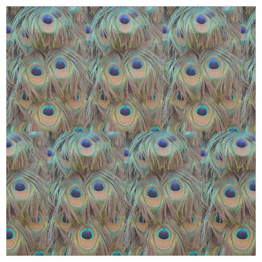 Tissu de plumes de queue de paon (Échantillon)