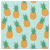 Tissu de point de polka d'Aqua d'été d'ananas (Fermer)