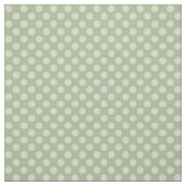 Tissu de point de polka de vert sauge (Échantillon)