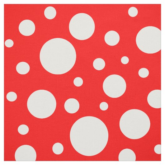 Tissu de points rouges (Échantillon)