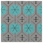 Tissu de points turquoise atomique (Fermer)