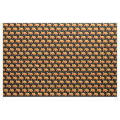 Tissu de poisson d'or, Arrière - plan noir (Fat Quarter)