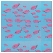 Tissu de poissons roses (Fermer)