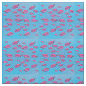 Tissu de poissons roses (Échantillon)