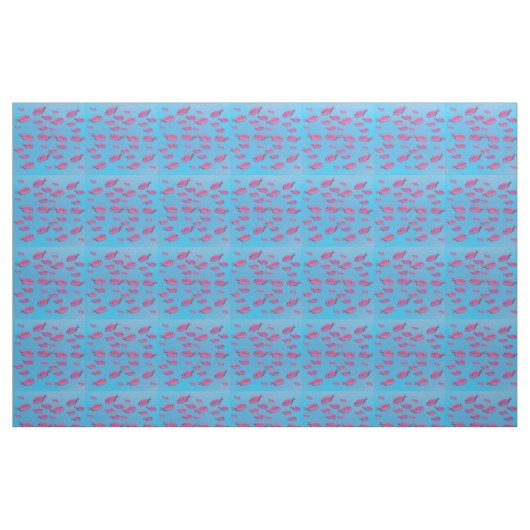 Tissu de poissons roses (Fat Quarter)