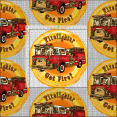 Tissu de pompier (Carreau)