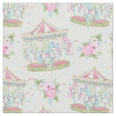 Tissu de poney de carrousel de cirque de bébé (Fermer)