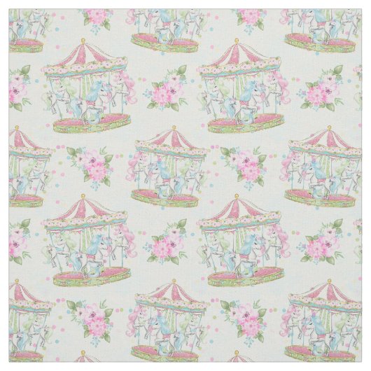 Tissu de poney de carrousel de cirque de bébé (Échantillon)
