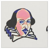 Tissu de portrait de Shakespeare - arrière - plan (Fermer)