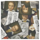 Tissu de portraits de Beethoven (Échantillon)