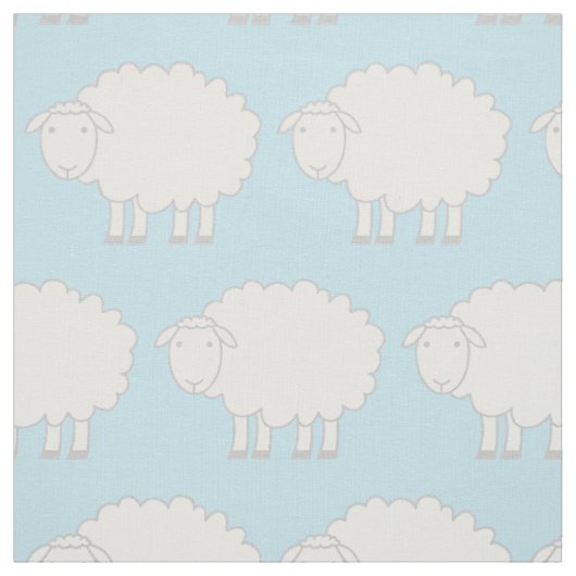 Tissu de poster de animal de ferme de moutons de (Échantillon)