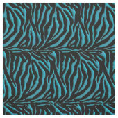 Tissu de poster de animal de zèbre de turquoise (Échantillon)