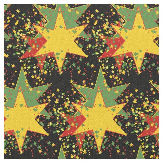 Tissu de Rasta Starburst dans les couleurs de (Fermer)