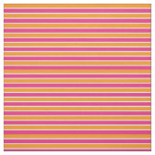 Tissu de rayure de roses indien et d'orange (Échantillon)