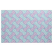 Tissu de recouvrement d'Aqua, pourpre et blanc de (Fat Quarter)