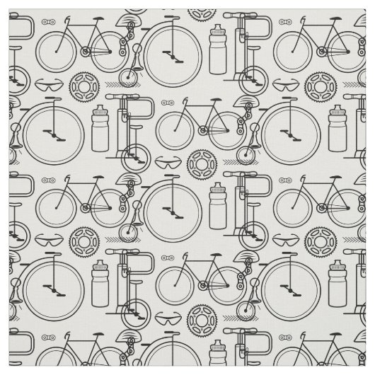 Tissu de recyclage d'impression de bicyclette de (Échantillon)