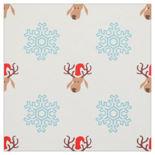 Tissu de rennes de père Noël