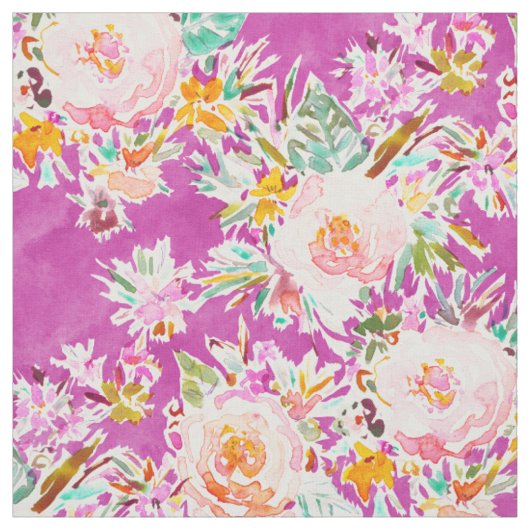 Tissu De rose ÉTRANGE de SUBSTANCE floral (Échantillon)