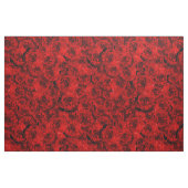 Tissu de roses romantiques rouges foncés (Fat Quarter)
