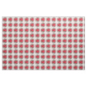 Tissu de roses rouges souples (Yard)