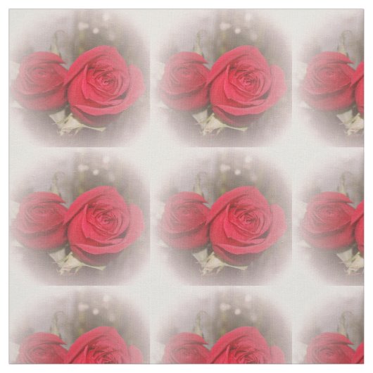 Tissu de roses rouges souples (Échantillon)