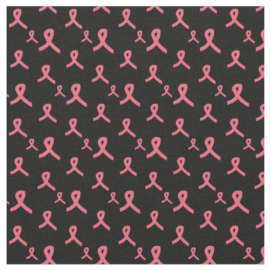 Tissu de ruban rose sur noir (Fermer)