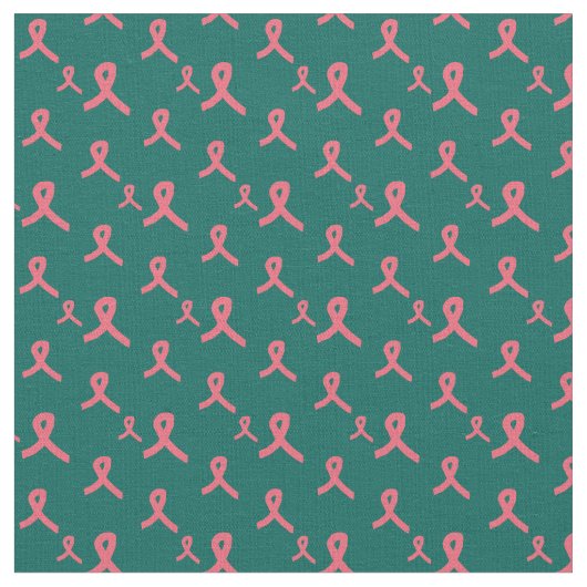 Tissu de ruban rose sur Turquoise (Fermer)
