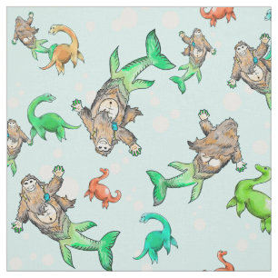 Tissu de sasquatch de sirène de Loch Ness