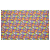 Tissu de sergé de coton géométrique clair (Fat Quarter)